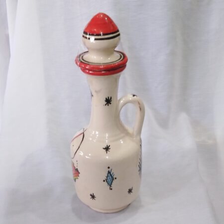 Carafe d'eau peinte de taille moyenne