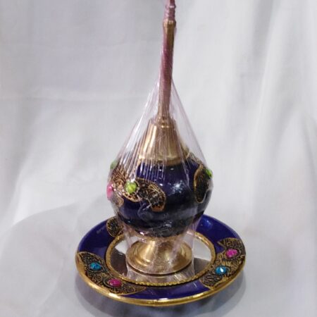 Plat avec miroir et arroseur en cuivre