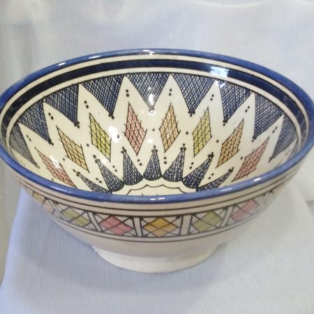 Saladière grande aux motifs arabesques