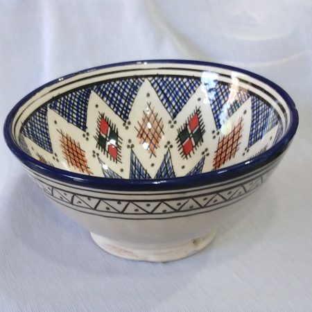 Saladière moyenne aux motifs arabesques