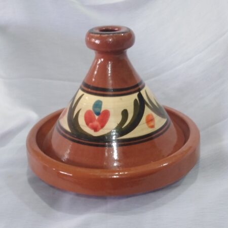 Tajine marocain de cuisson petit peint à la main