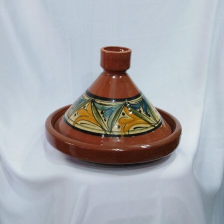 Tajine marocain de cuisson moyen peint à la main
