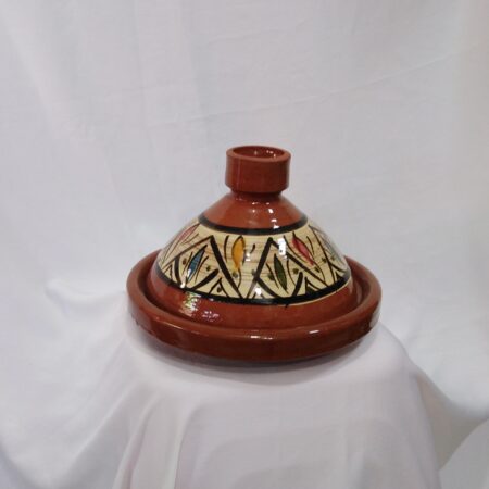 Tajine marocain de cuisson petite taille peint à la main