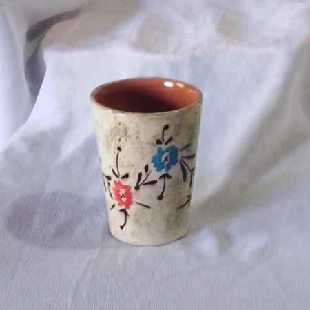 Grand verre pour eau au motif asiatique
